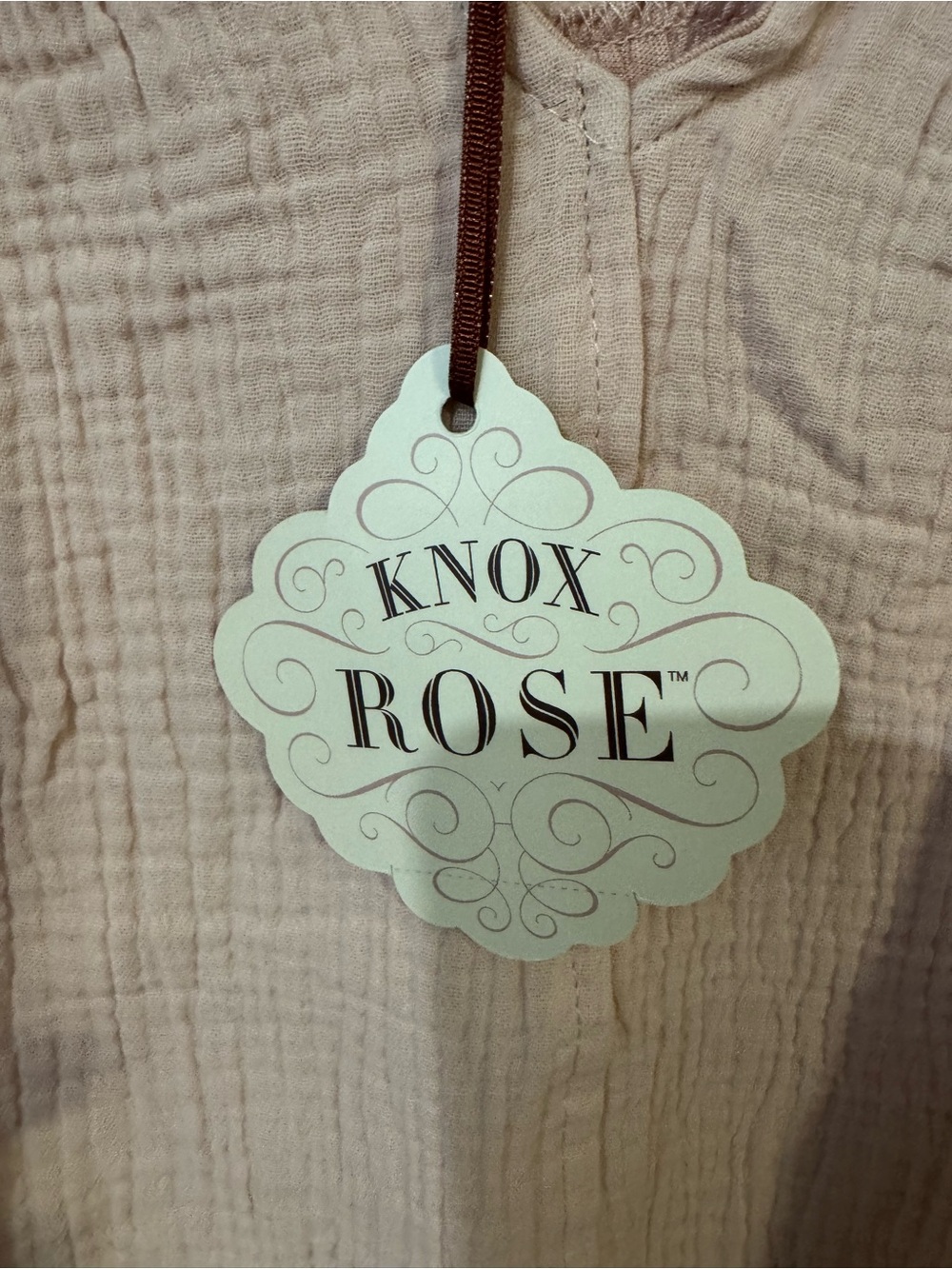 Knox Rose 2X Pink Embroidered Gauze Sleeveless Boho Tank Top NWT - Picture 8 of 8